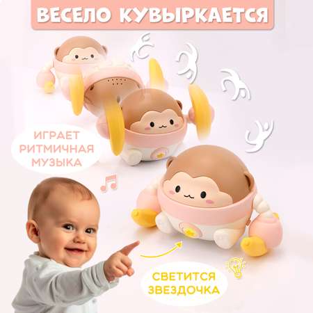 Интерактивная игрушка Chilink музыкальная обезьянка акробат