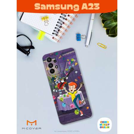 Силиконовый чехол Mcover для смартфона Samsung A23 Союзмультфильм Матроскин блюз