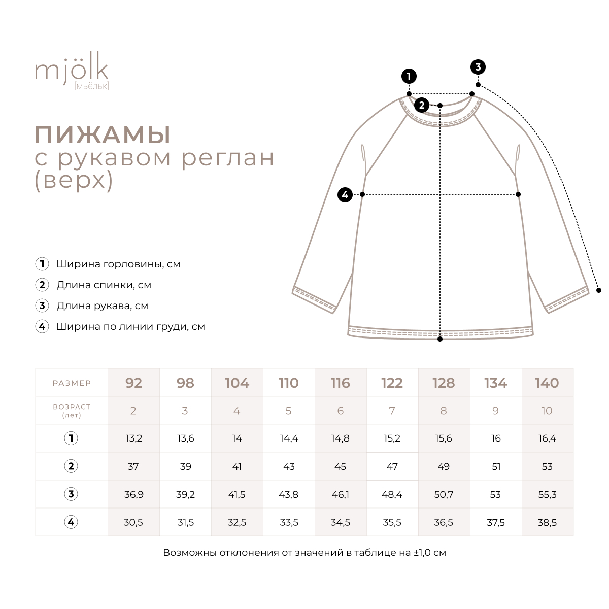 Пижама Mjolk 9092493 - фото 3