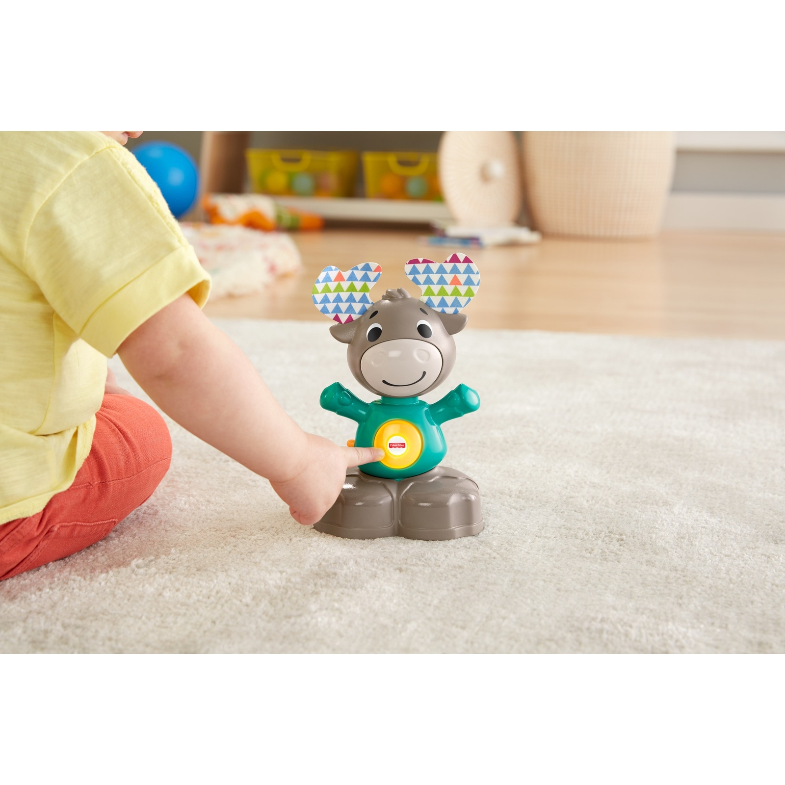 Игрушка Fisher Price Линкималс Поющий Лось музыкальный для малышей развивающая GJB21 - фото 7