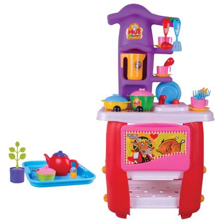 Кухня детская Zarrin Toys Hut Kitchen с набором 45 предметов