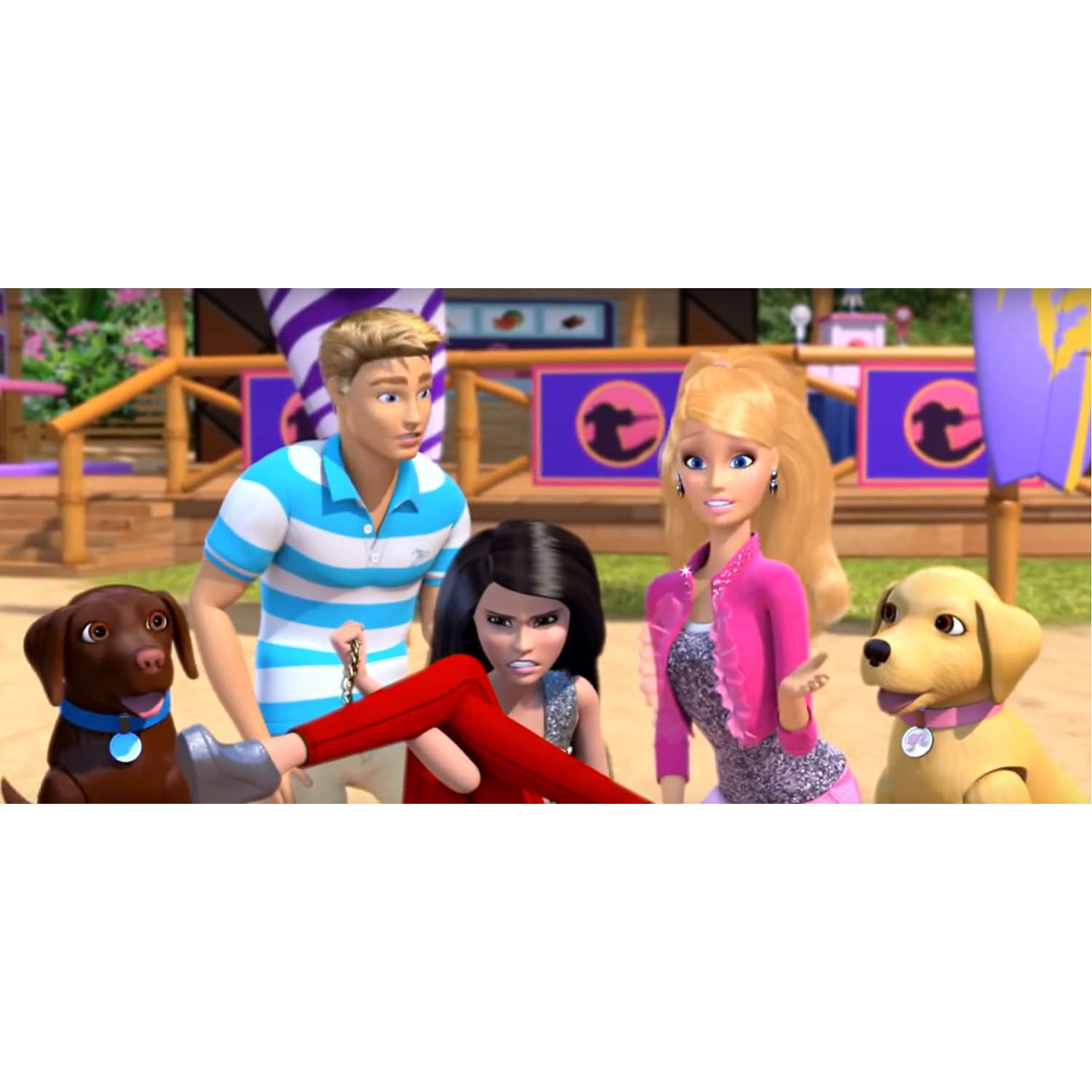 Набор игровой Barbie и Кен на прогулке со щенком FTB72 FTB72 - фото 8