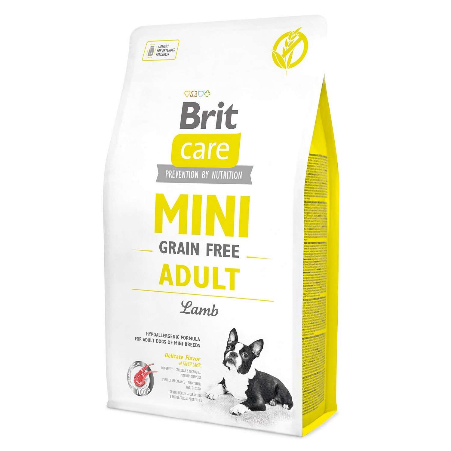 Корм для собак Brit Care 2кг для мини пород беззерновой с ягненком сухой - фото 1
