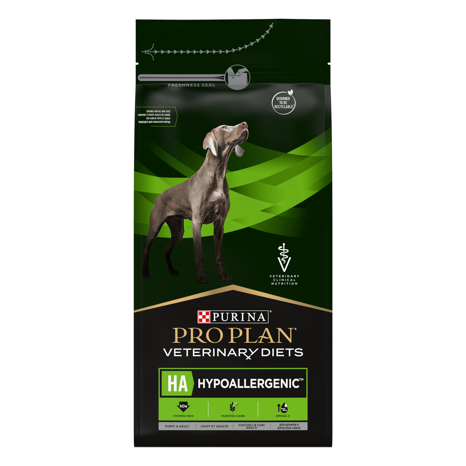 Корм для щенков и собак Purina Pro Plan Veterinary diets HA Hypoallergenic  для снижения пищевой непереносимости ингредиентов и питательных веществ ...