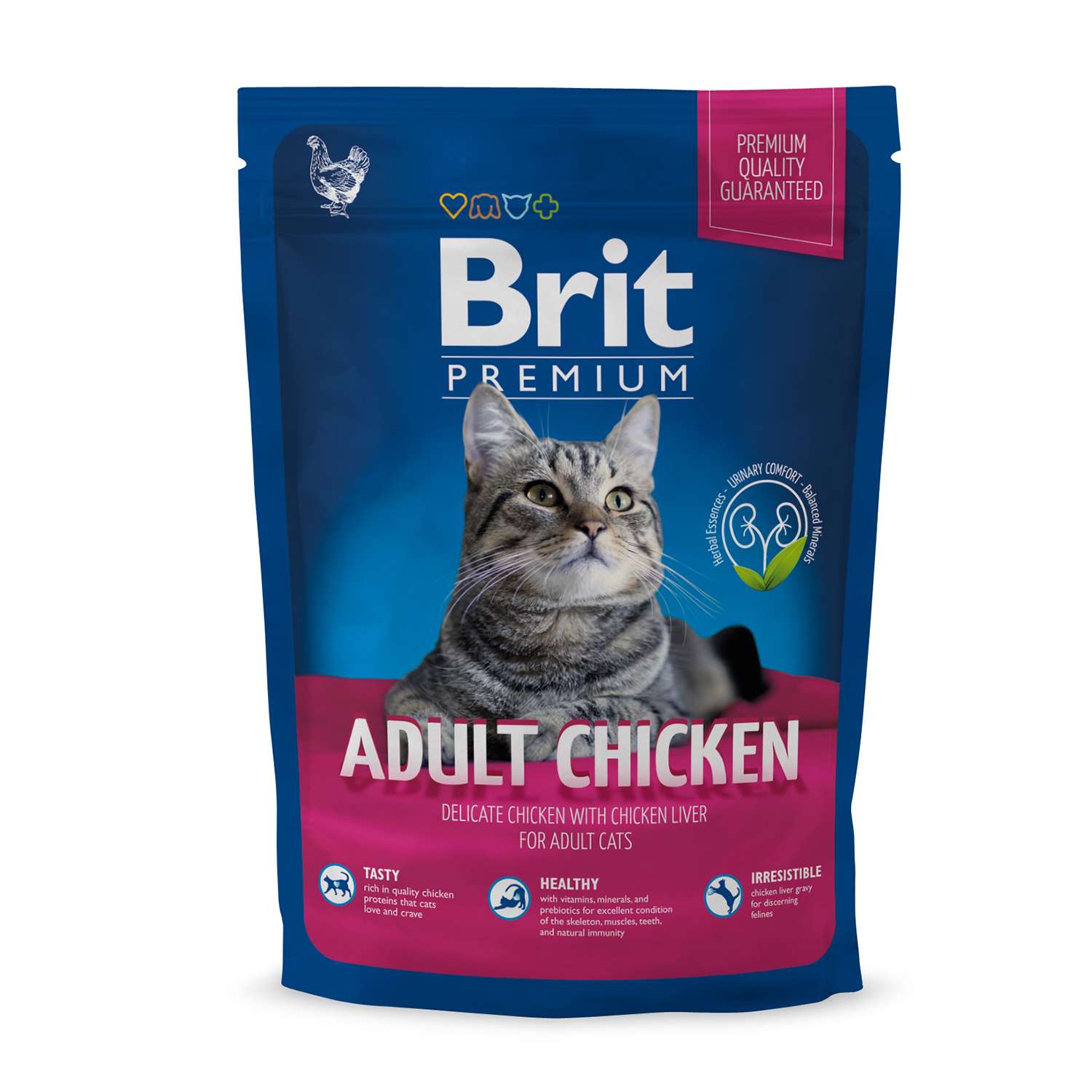 Корм для кошек Brit 1,5кг Premium курица - фото 1