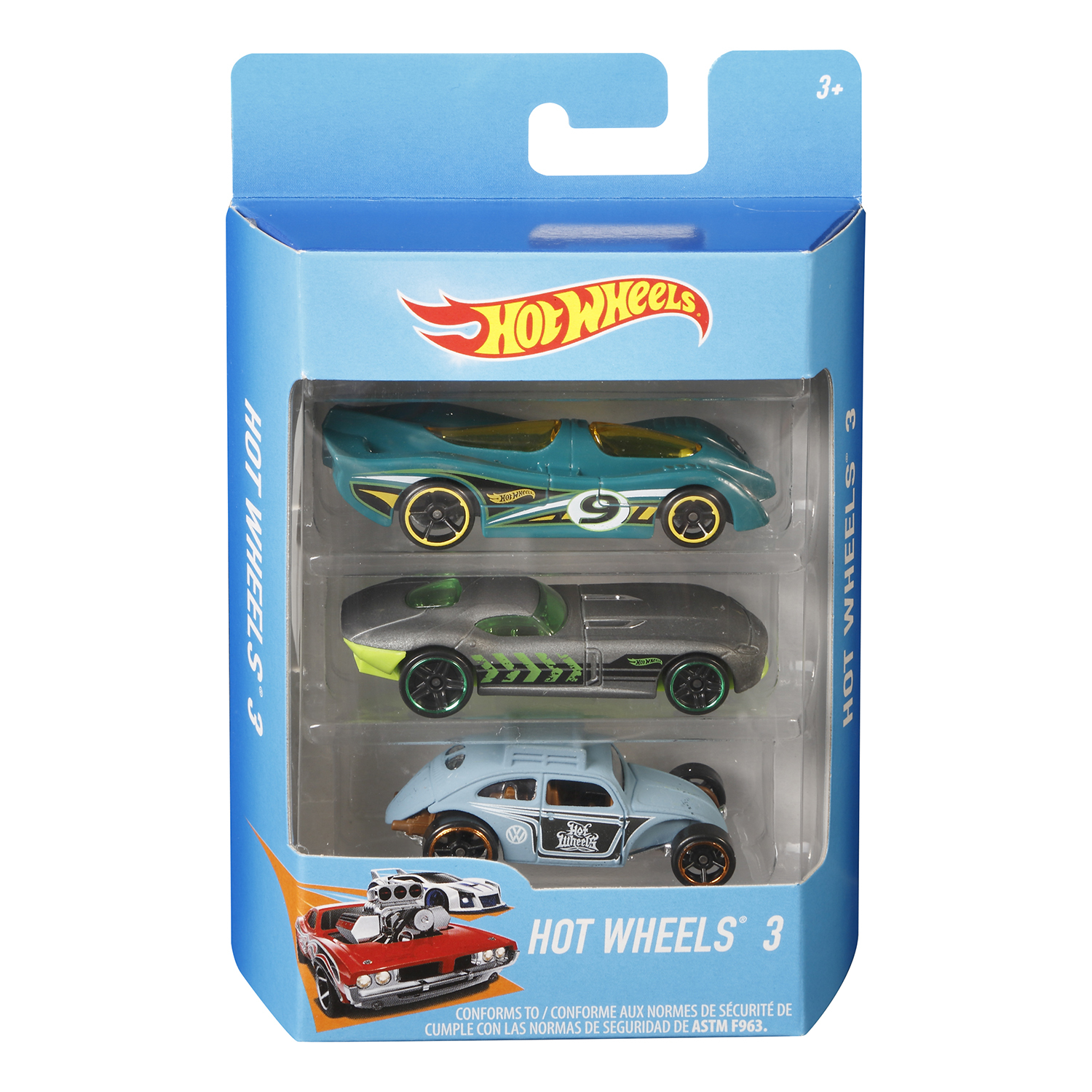 Подарочный набор Hot Wheels из 3 машинок в ассортименте K5904 - фото 8