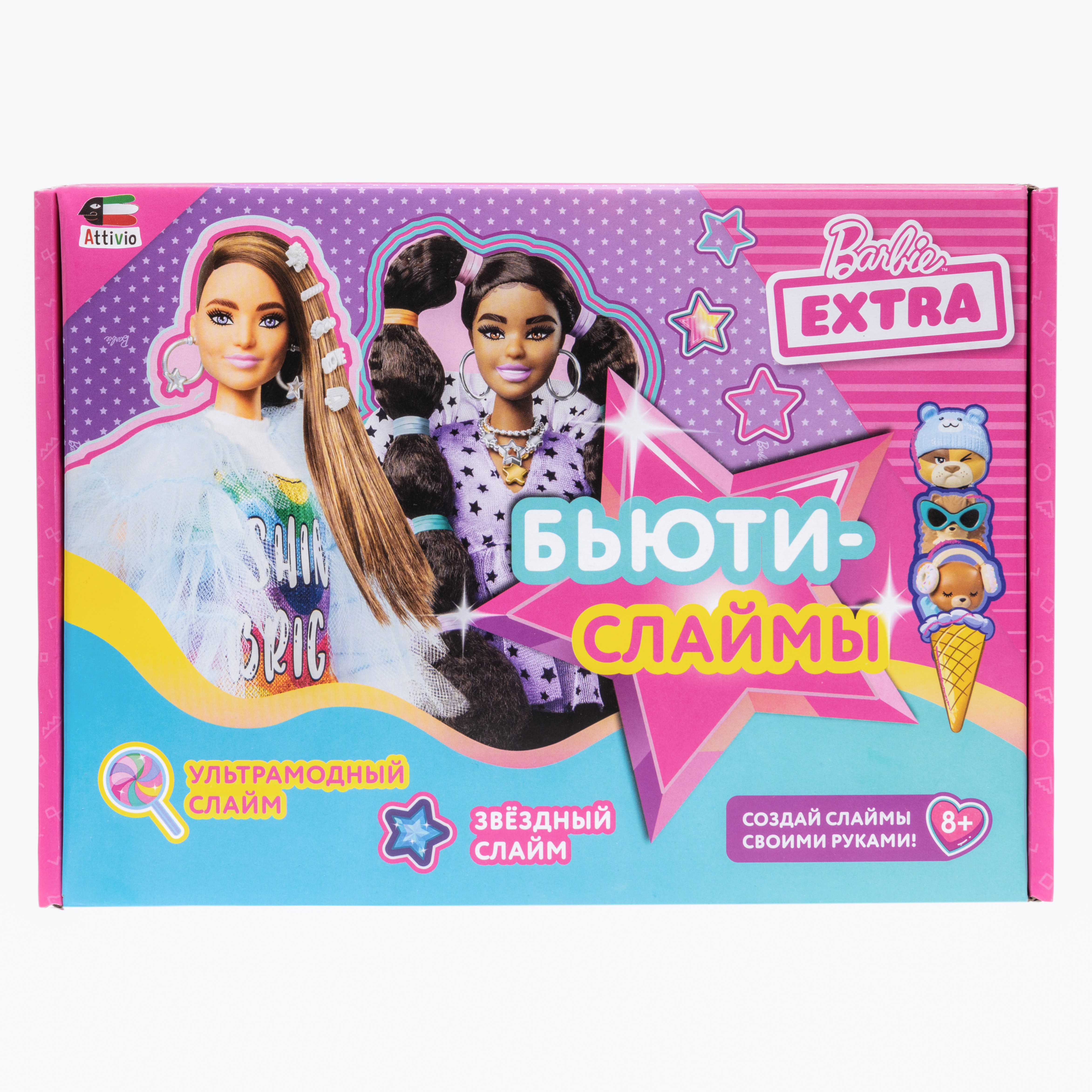 Игровой набор Attivio Бьюти-слаймы Барби Экстра 902-DM - фото 1