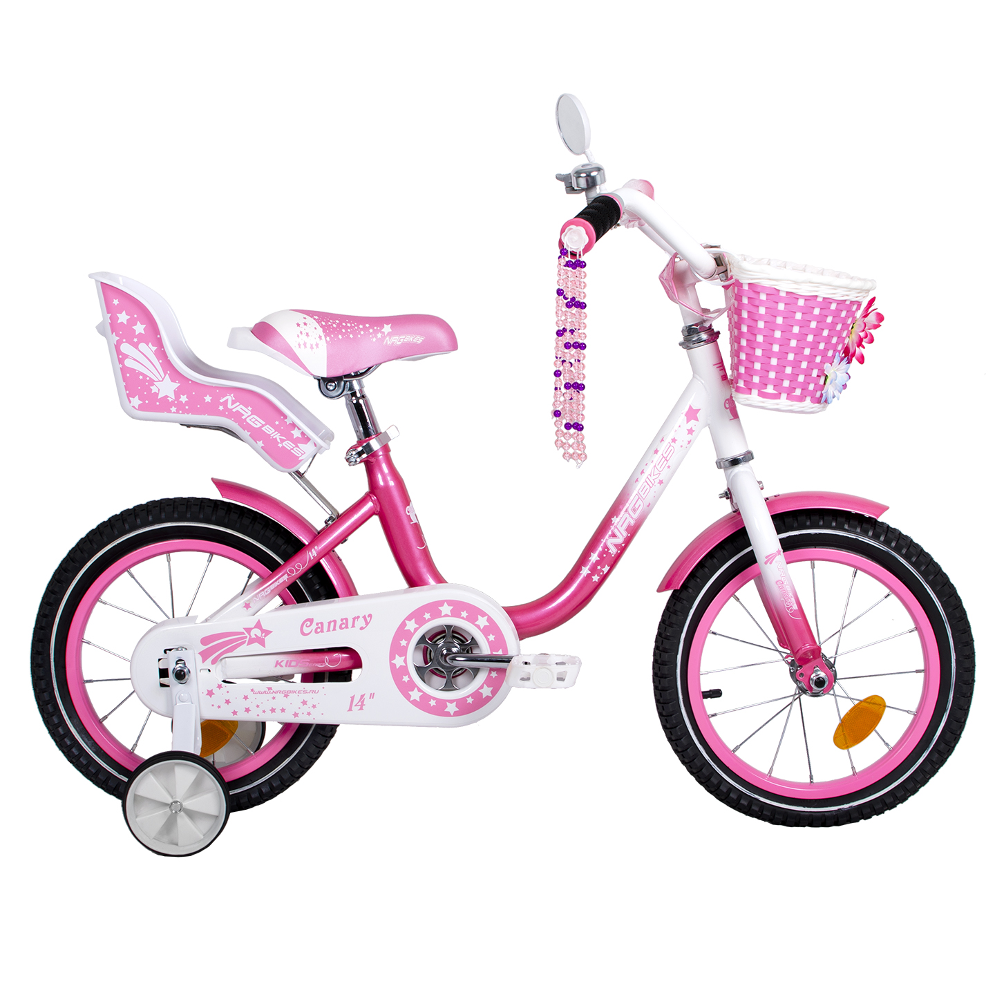 Велосипед NRG BIKES CANARY 14 pink-white - фото 9