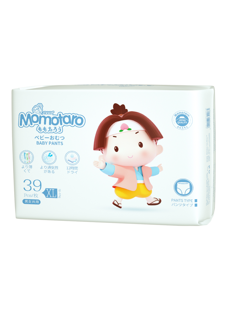 Подгузники-трусики MOMOTARO Детские 12-17кг размер 5/XL 39шт - фото 1