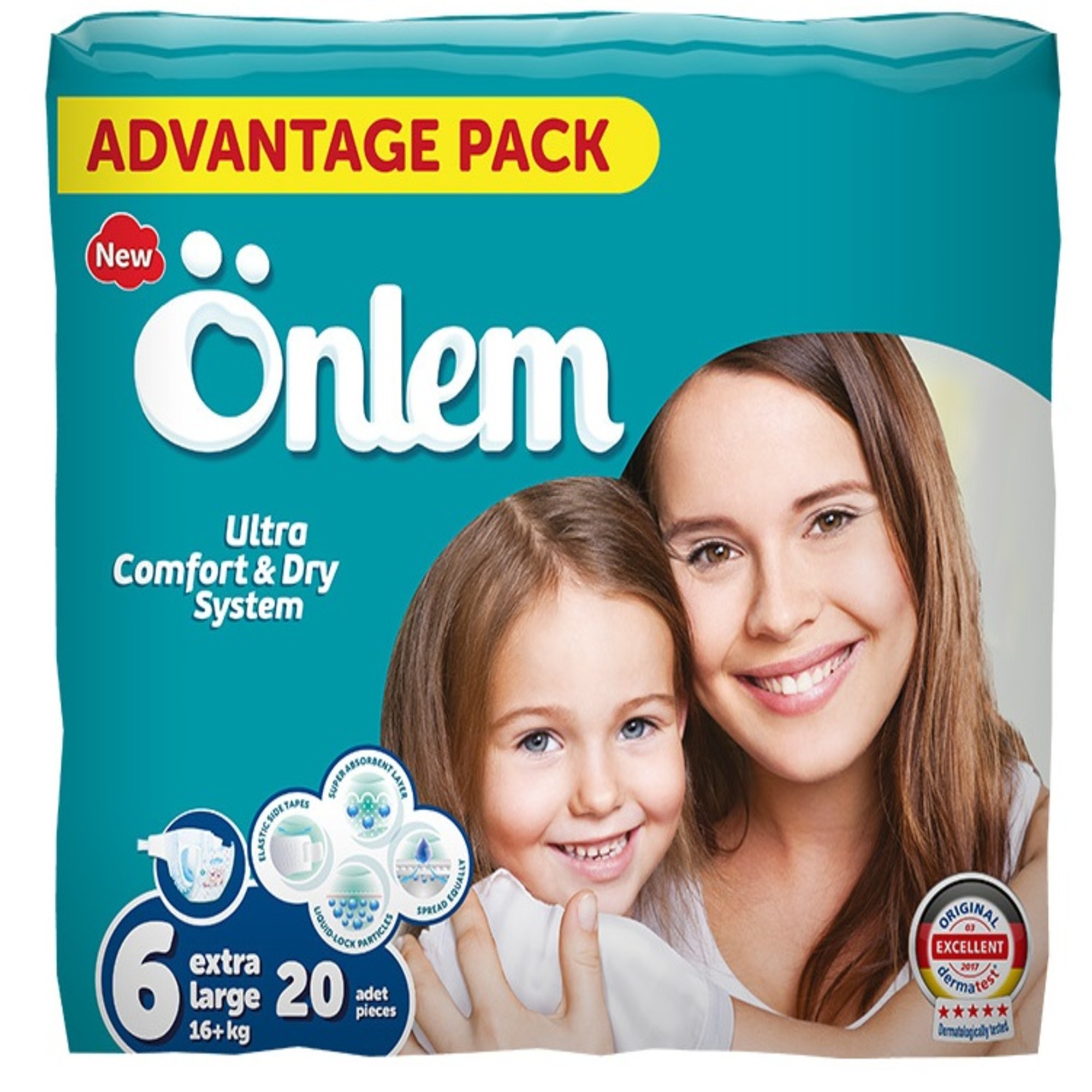 Подгузники Onlem Ultra Comfort Dry System для детей 6 16+ кг 20 шт - фото 1