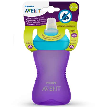 Поильник Philips Avent с носиком 300мл с 9месяцев Фиолетовый SCF802/02