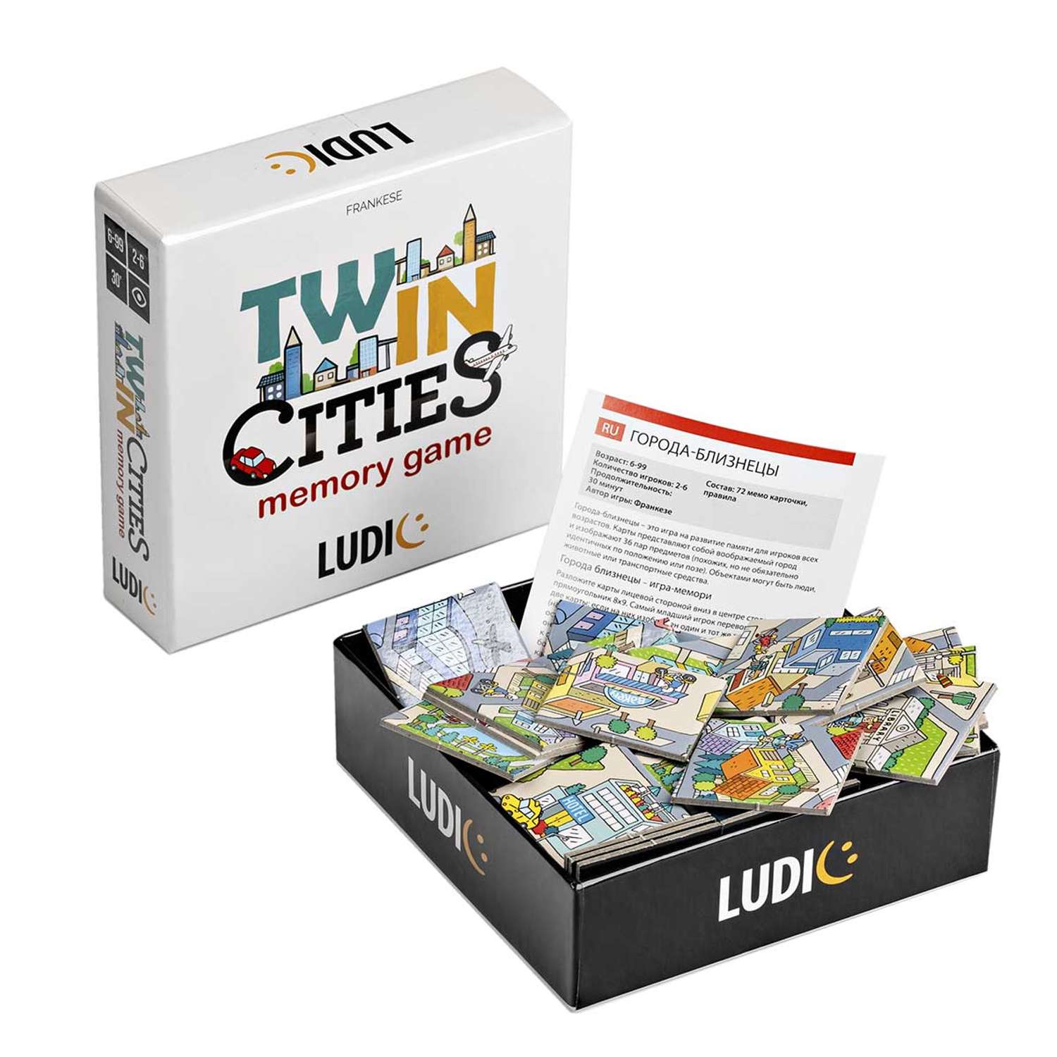 Карточная настольная игра LUDIC города близнецы - фото 2