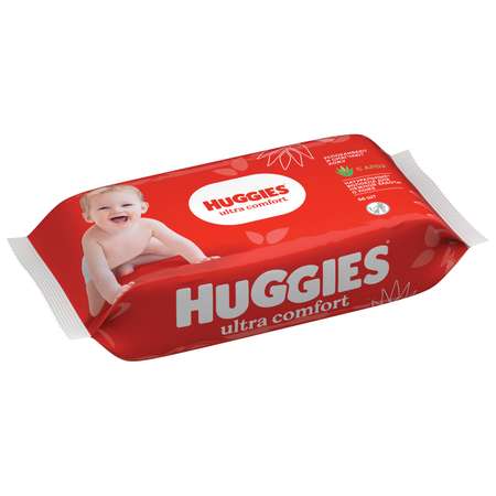 Влажные салфетки Huggies Ultra Comfort с алоэ 56шт