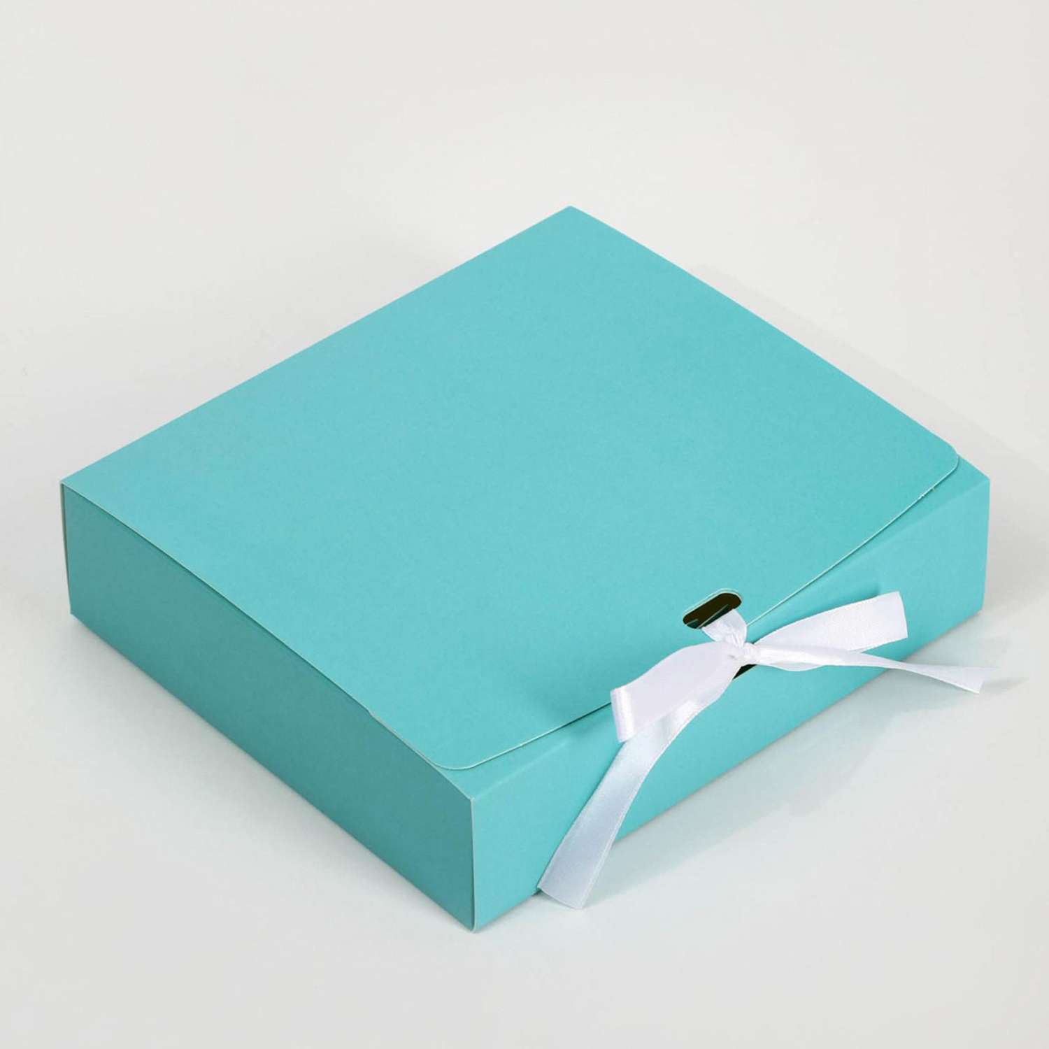 Коробка Арт Узор упаковочная подарочная складная Тиффани 20х18х5 см - фото 2