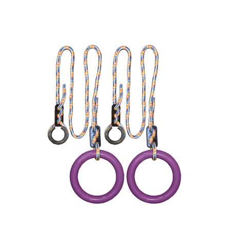 Кольца гимнастические круглые TUTTO HOT цвет фиолетовый