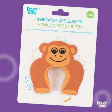 Защитный ограничитель ROXY-KIDS для окон и дверей обезьянка