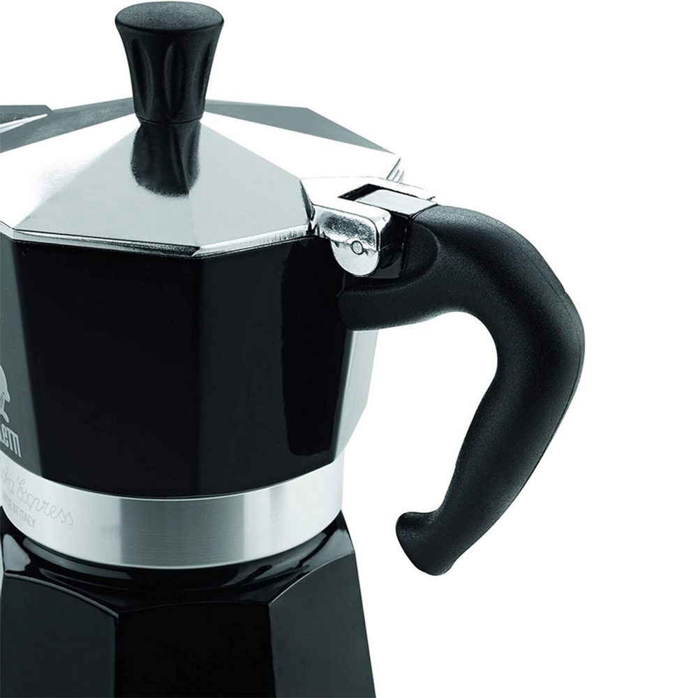 Гейзерная кофеварка BIALETTI Moka Express Черная 6 порций - фото 5