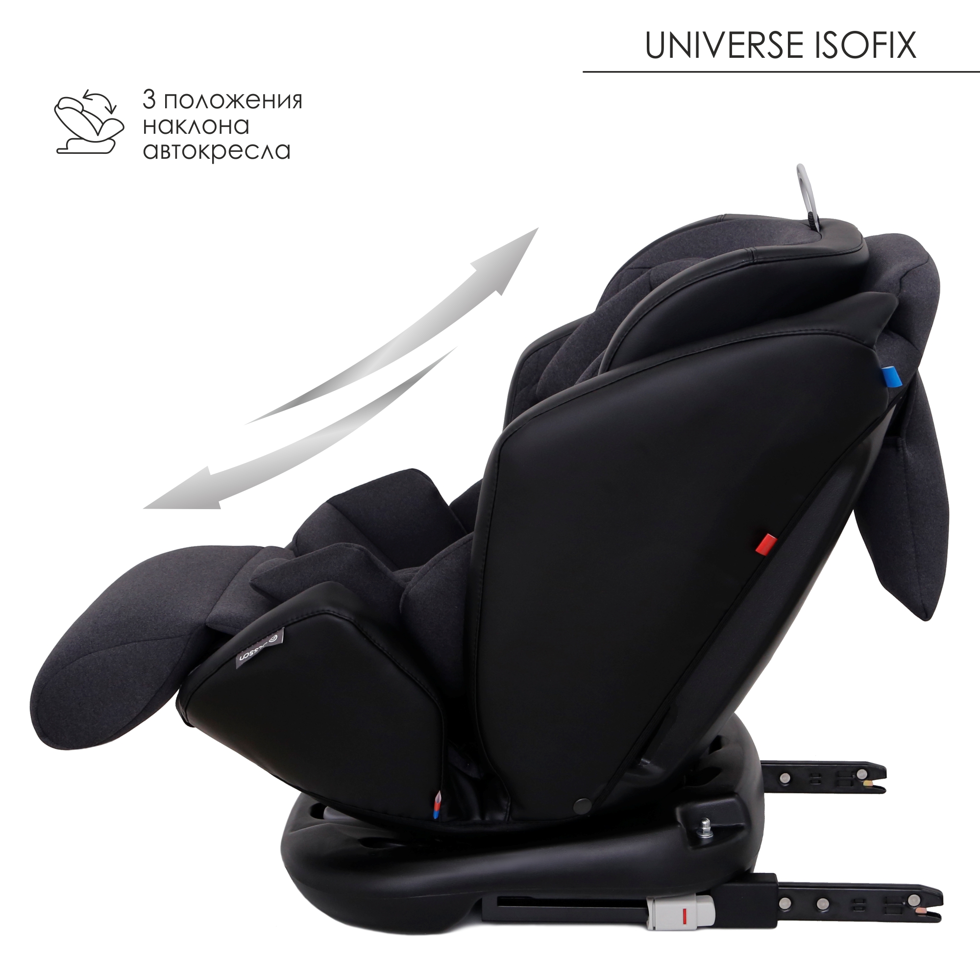 Автокресло Olsson Universe Isofix 0+/I/II/III Black - фото 7