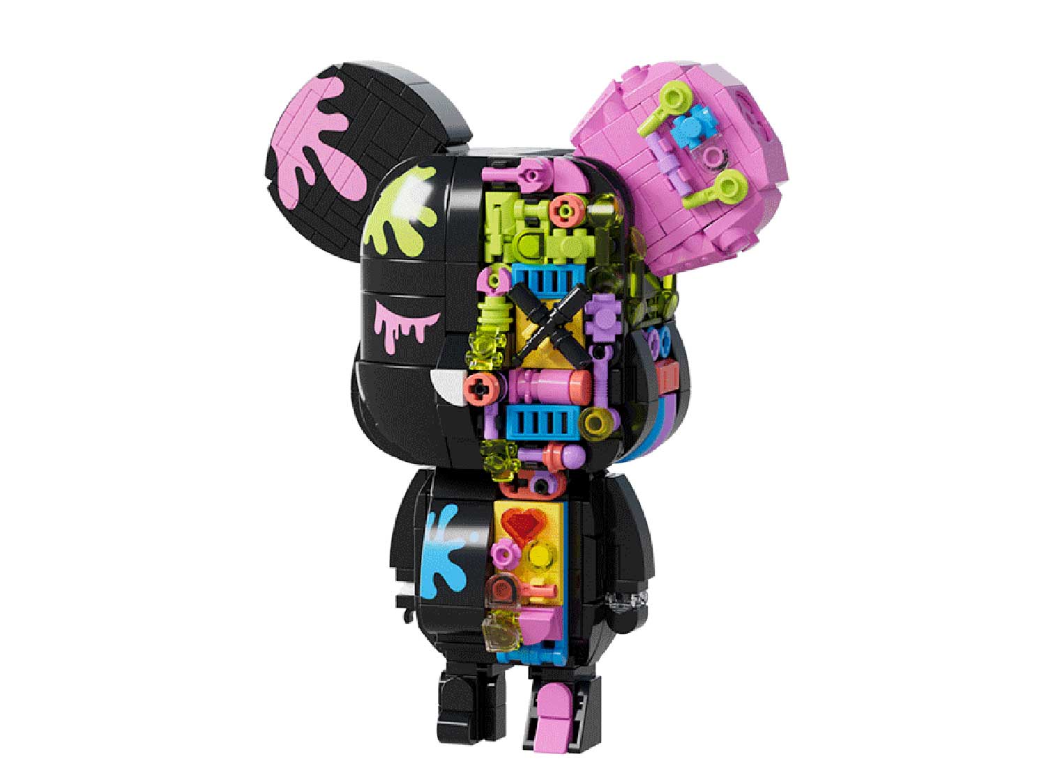 Конструктор JAKI bearbrick cyberblack - фото 1