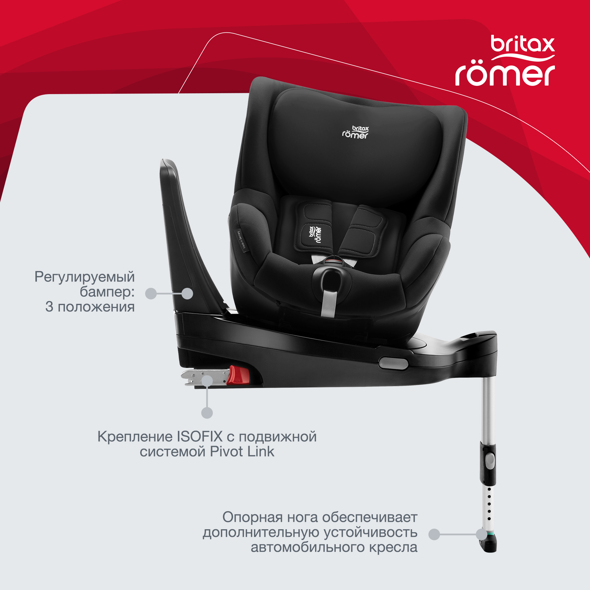 Автокресло Britax Roemer Dualfix M i-Size Cosmos Black Trendline - фото 6