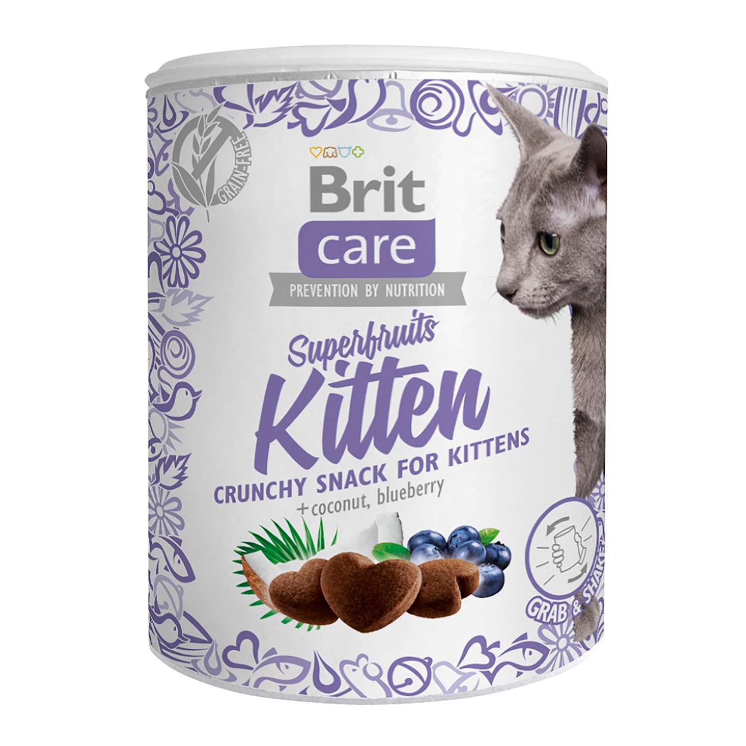 Лакомство для котят Brit Care Super Fruits Курица 100г - фото 1
