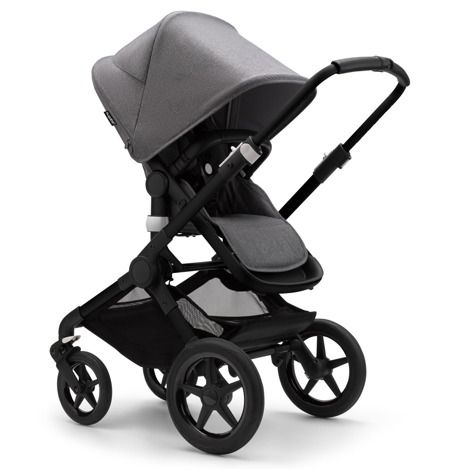 Коляска 2в1 Bugaboo Fox3 Complete Black Grey Melange-Grey Melange 2306010002 - фото 4