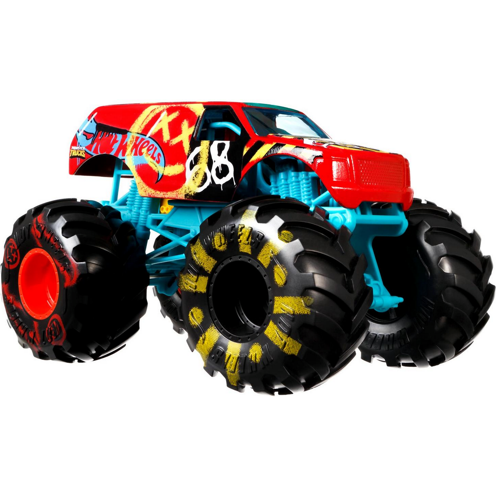 Автомобиль Hot Wheels Monster Tracks 1:24 FYJ83 - фото 3
