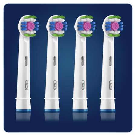 Насадки для электрических зубных щеток Oral-B 3D White CleanMaximiser 4шт 80348403