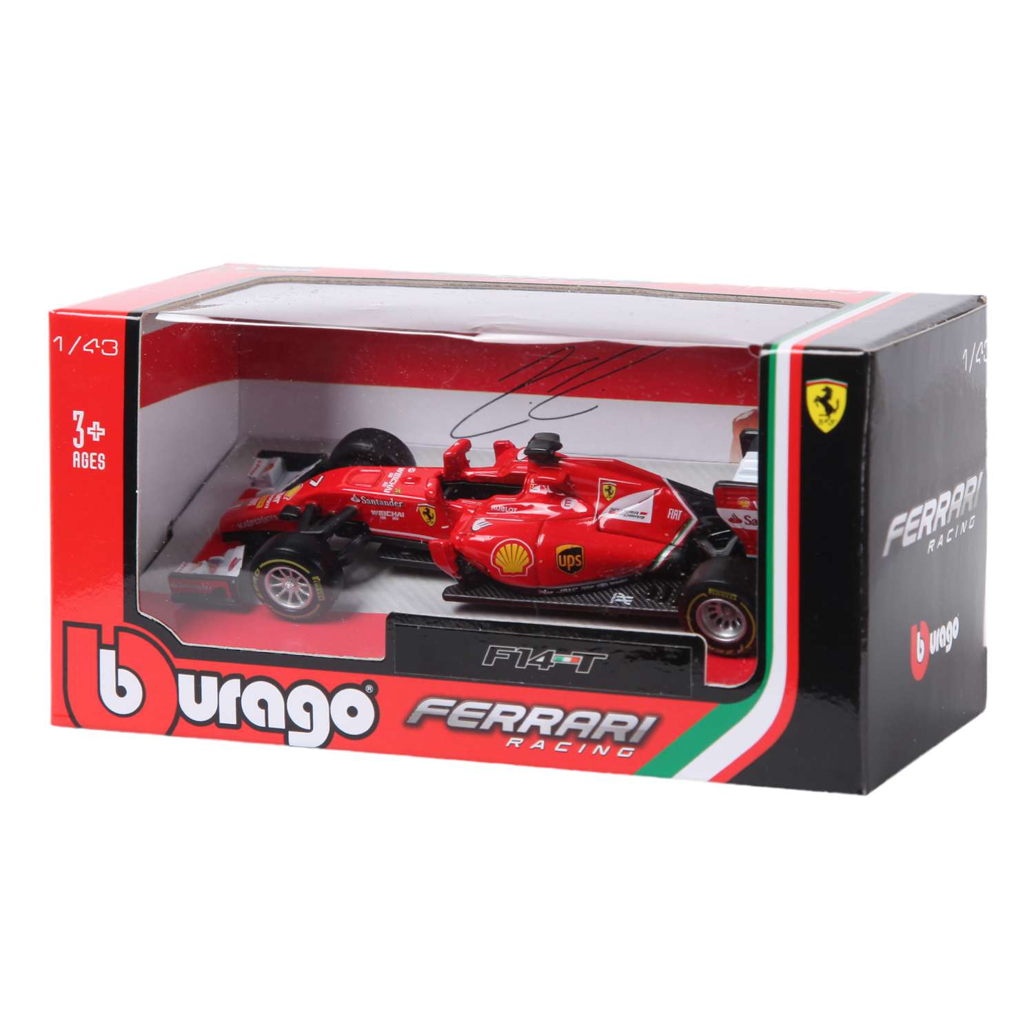 Машина BBurago 1:43 Ferrari Racing F14t 18-36801W 18-36801W - фото 2