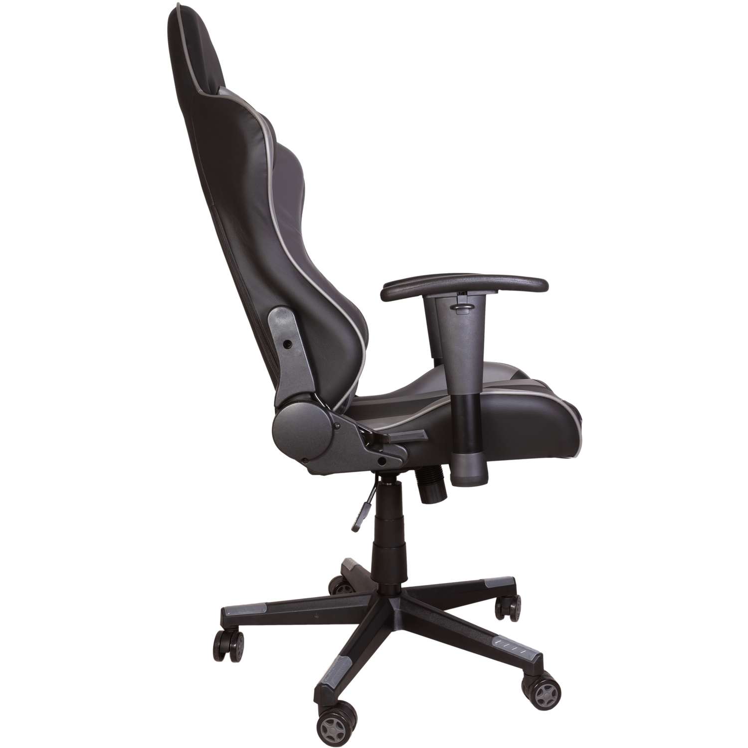 Компьютерное кресло игровое GRAMBER черно-серый экокожа - фото 3