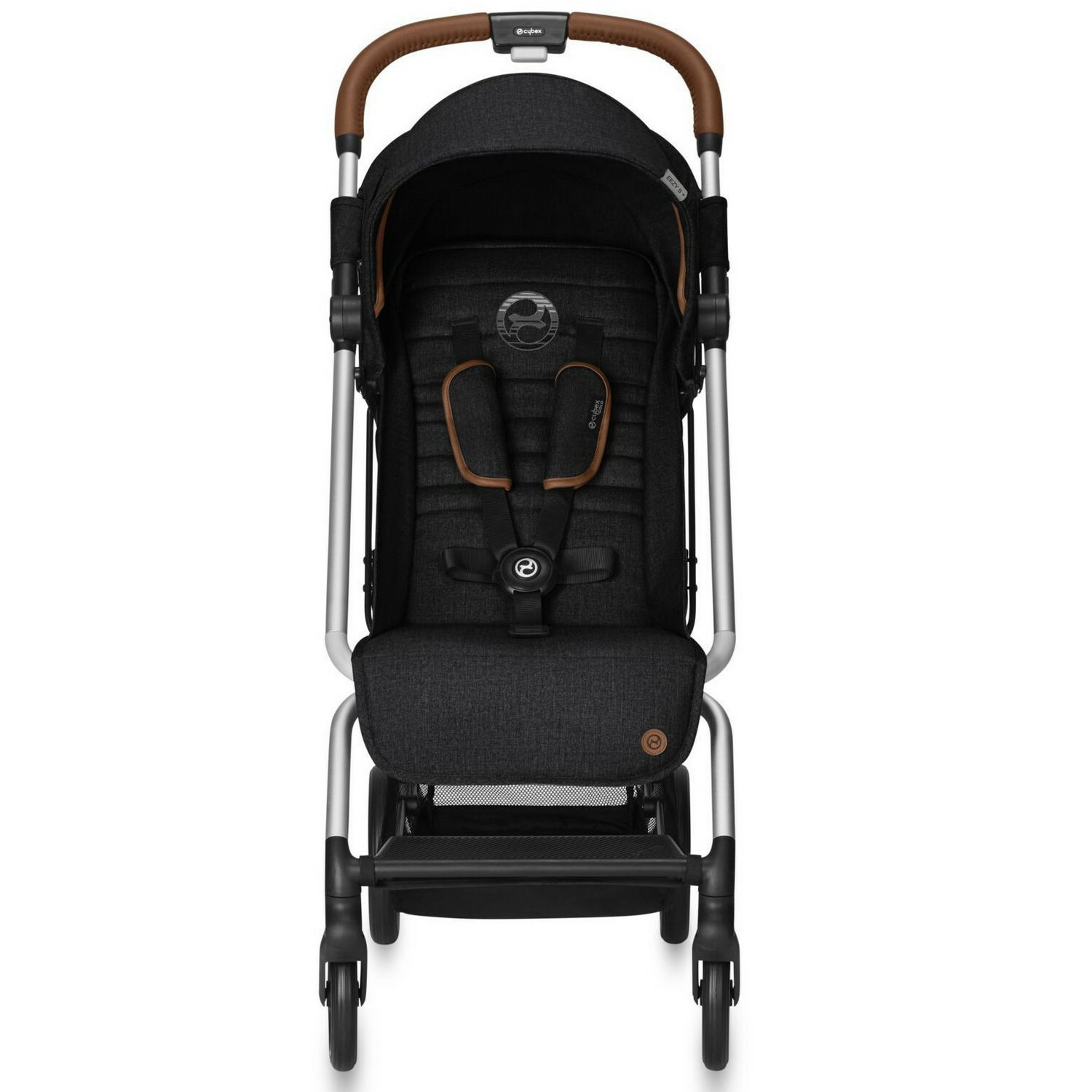 Коляска Cybex Eezy S Plus Lavastone с дождевиком Black - фото 2