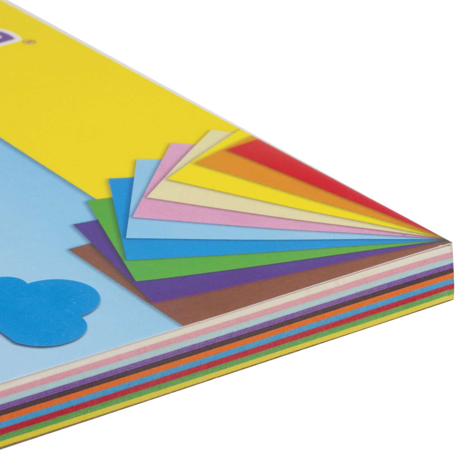 Цветная бумага Юнландия А4 двусторонняя тонированная 100 л 10 цветов - фото 10