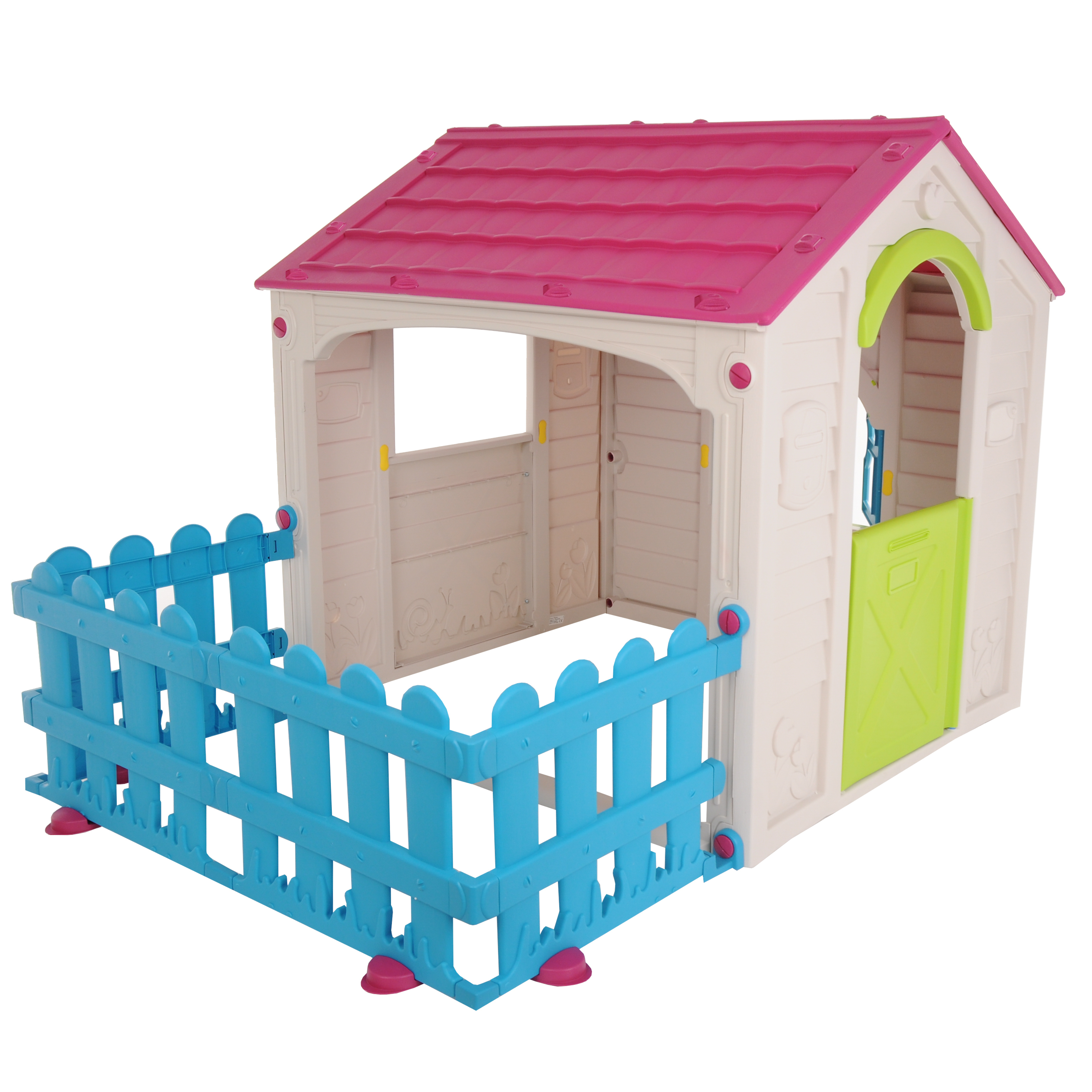 Дом игровой Keter My Garden House Фиолетовый-Белый-Экрю 17197223 - фото 1