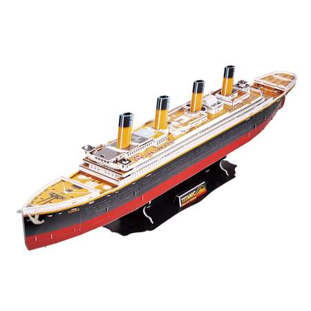 Пазл CubicFun Корабль Титаник 3D 113деталей T4011h
