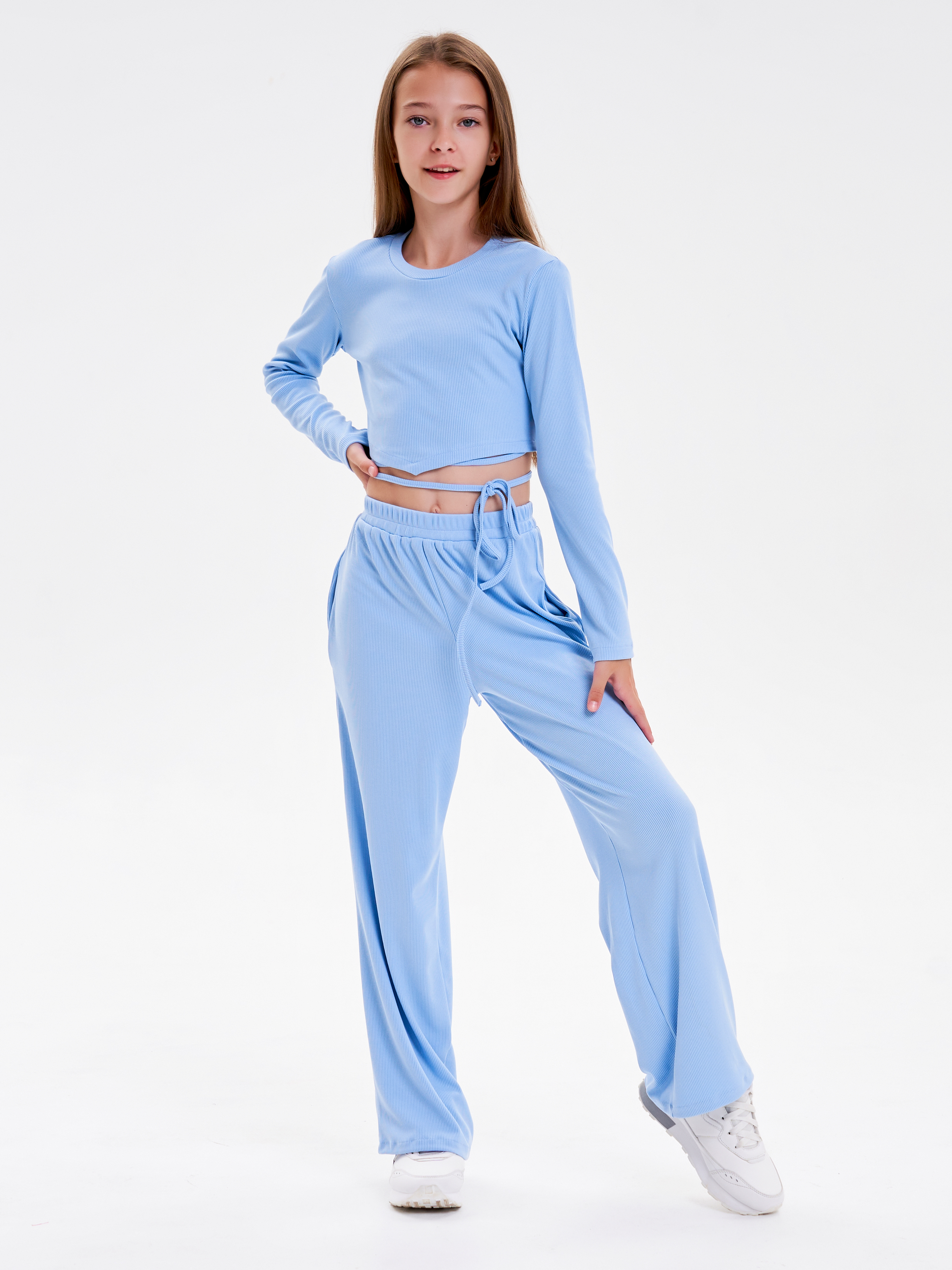 Костюм для девочки FunWood FW_sui_lasph_stripes_blue - фото 1