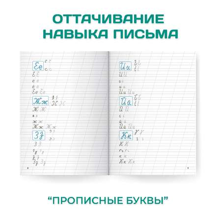 Прописи Проф-Пресс для хорошего почерка в комплекте из 4 шт А4 по 8 листов