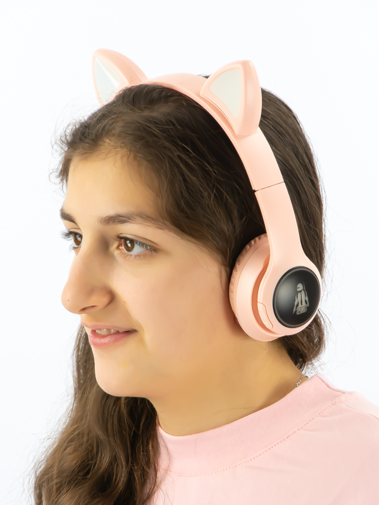 Наушники Bluetooth CASTLELADY беспроводные детские светящиеся X40М - фото 2