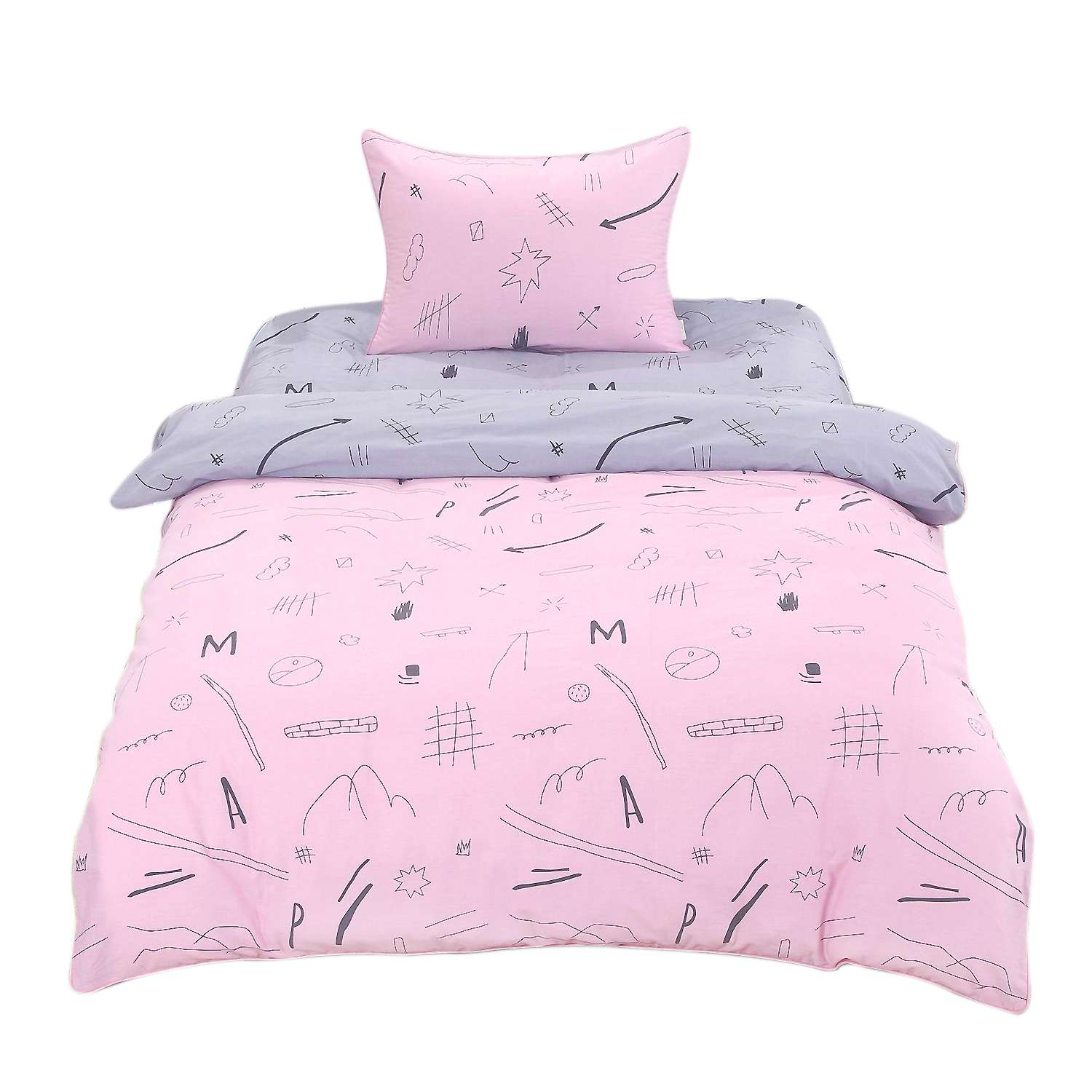 Комплект постельного белья Sofi de Marko 1.5 спальный Рейна розовая - фото 1