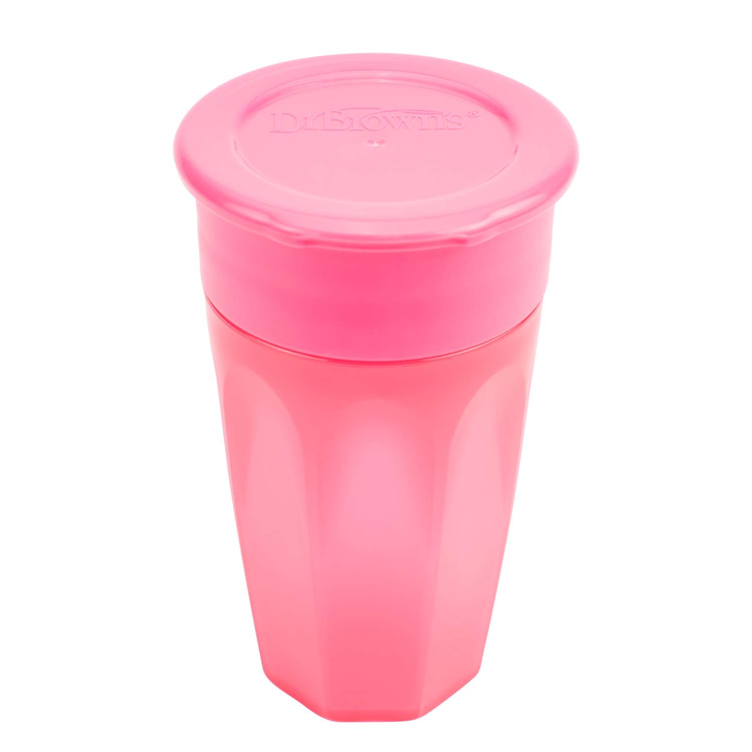Чашка-непроливайка Dr Brown's Cheers 360 300мл Розовая - фото 3