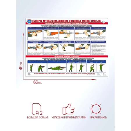 Демонстрационный плакат ТЦ Сфера Автомат Калашникова