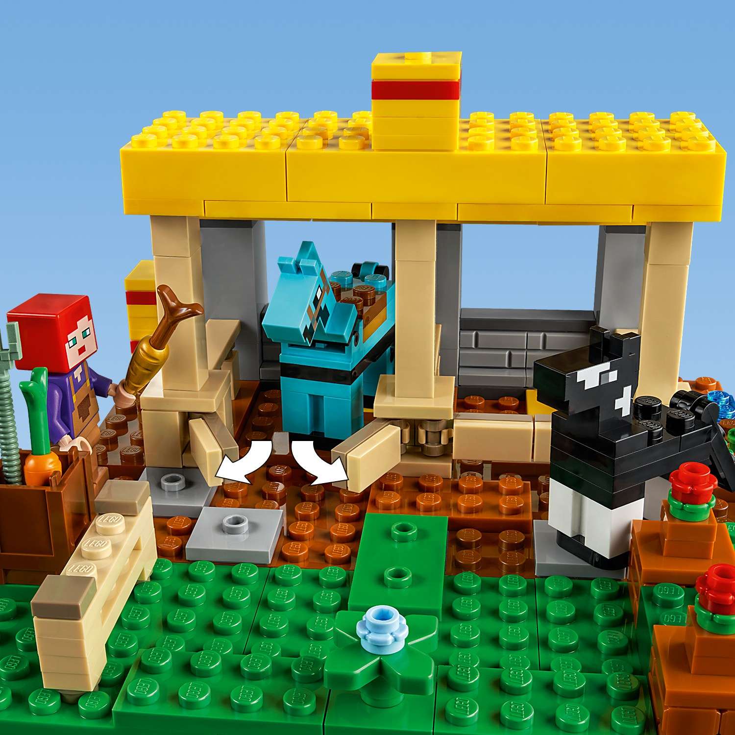 Конструктор LEGO Minecraft Конюшня 21171 - фото 9