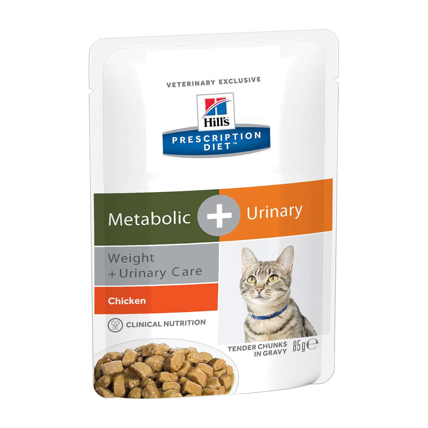 Корм для кошек HILLS 85г Prescription Diet Metabolic Urinary Weight Urinary Care для оптимального веса/при МКБ с курицей пауч - фото 3