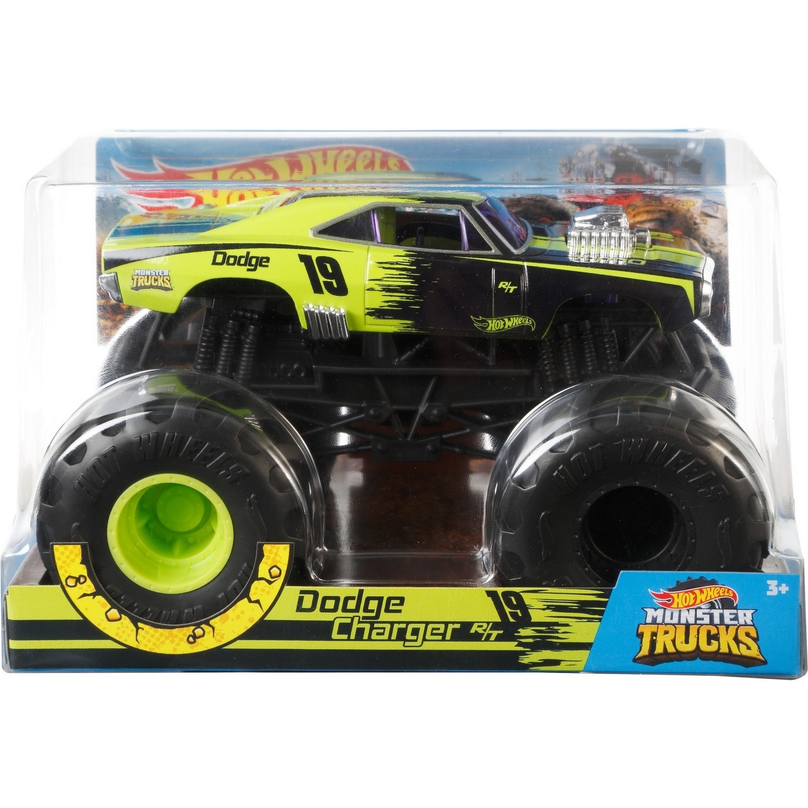 Машинка Hot Wheels Monster Trucks 1:24 Дод GBV35 FYJ83 - фото 2