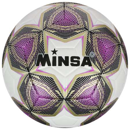 Мяч MINSA футбольный PU. машинная сшивка. 12 панелей. размер 5. 441 г