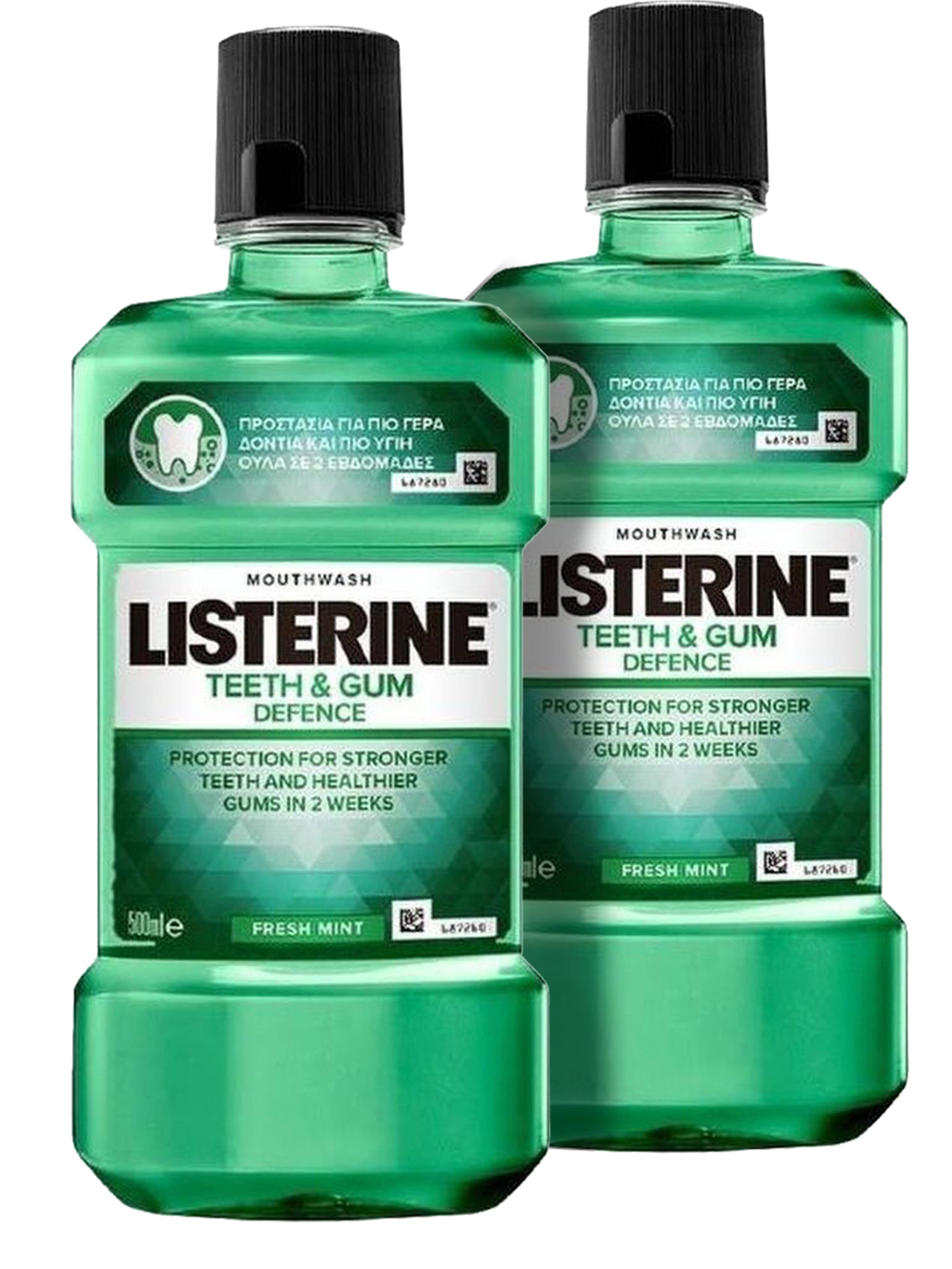 Ополаскиватели для рта LISTERINE Защита десен и зубов 500 мл х 2 шт - фото 1