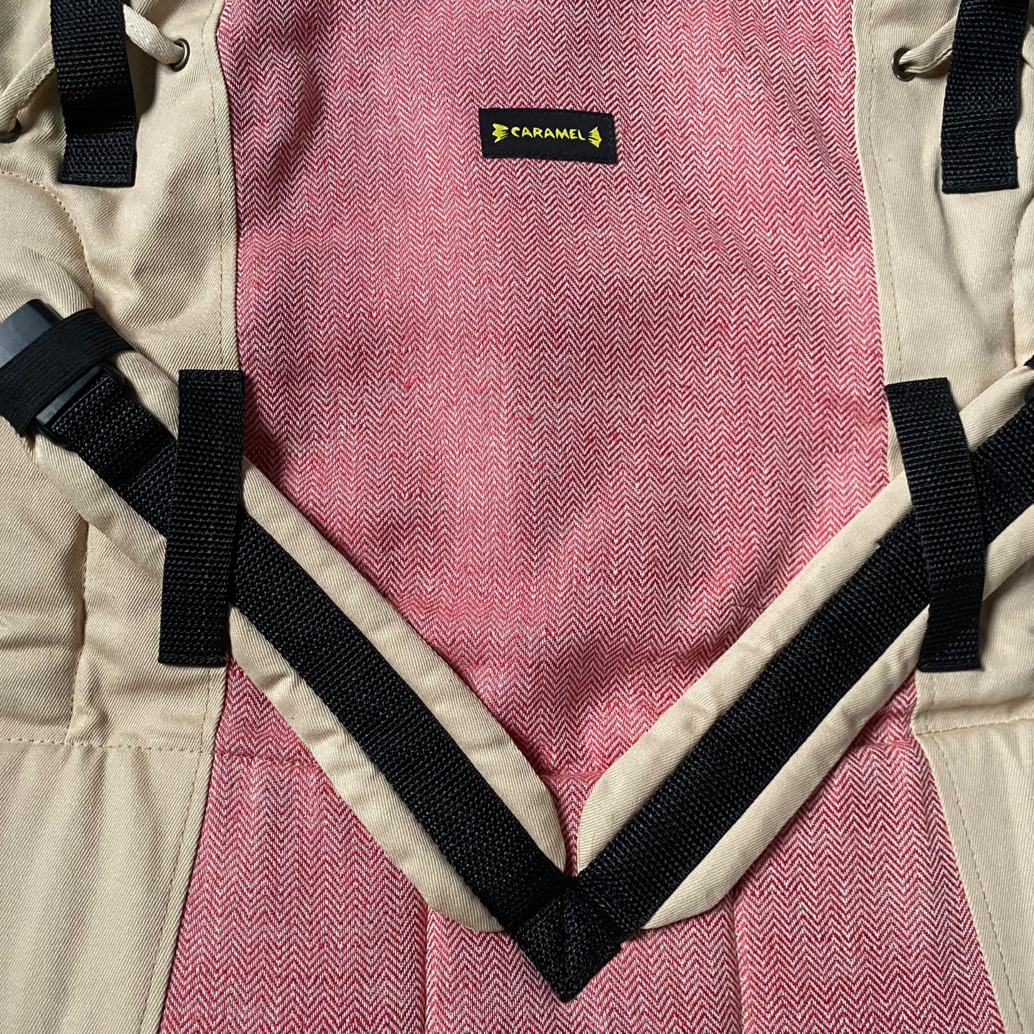 Рюкзак для переноски детей CaramelSling розовый/бежевый СМ(Б)-07-01 - фото 6
