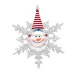 Фигурка светодиодная Vegas Снеговик на присоске