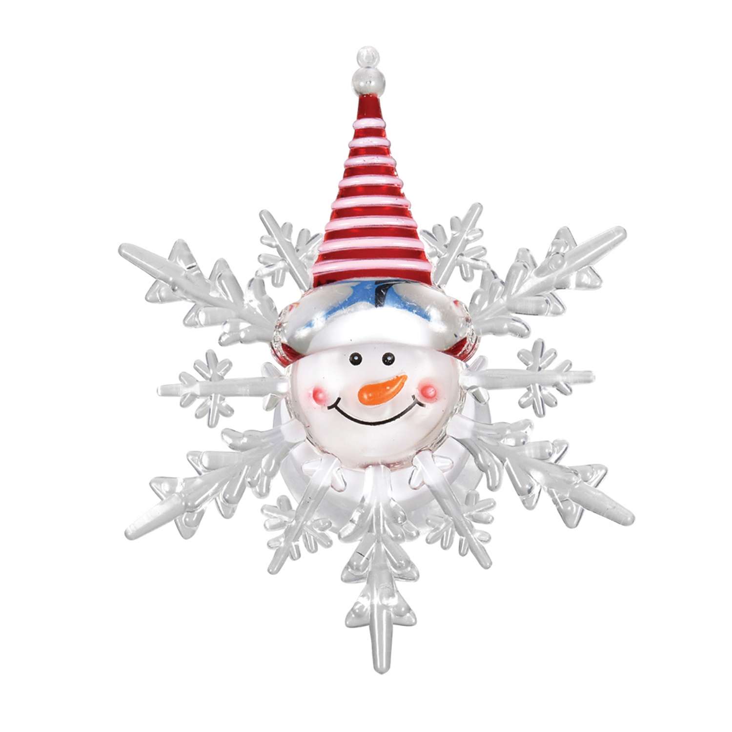 Фигурка светодиодная Vegas Снеговик на присоске - фото 1