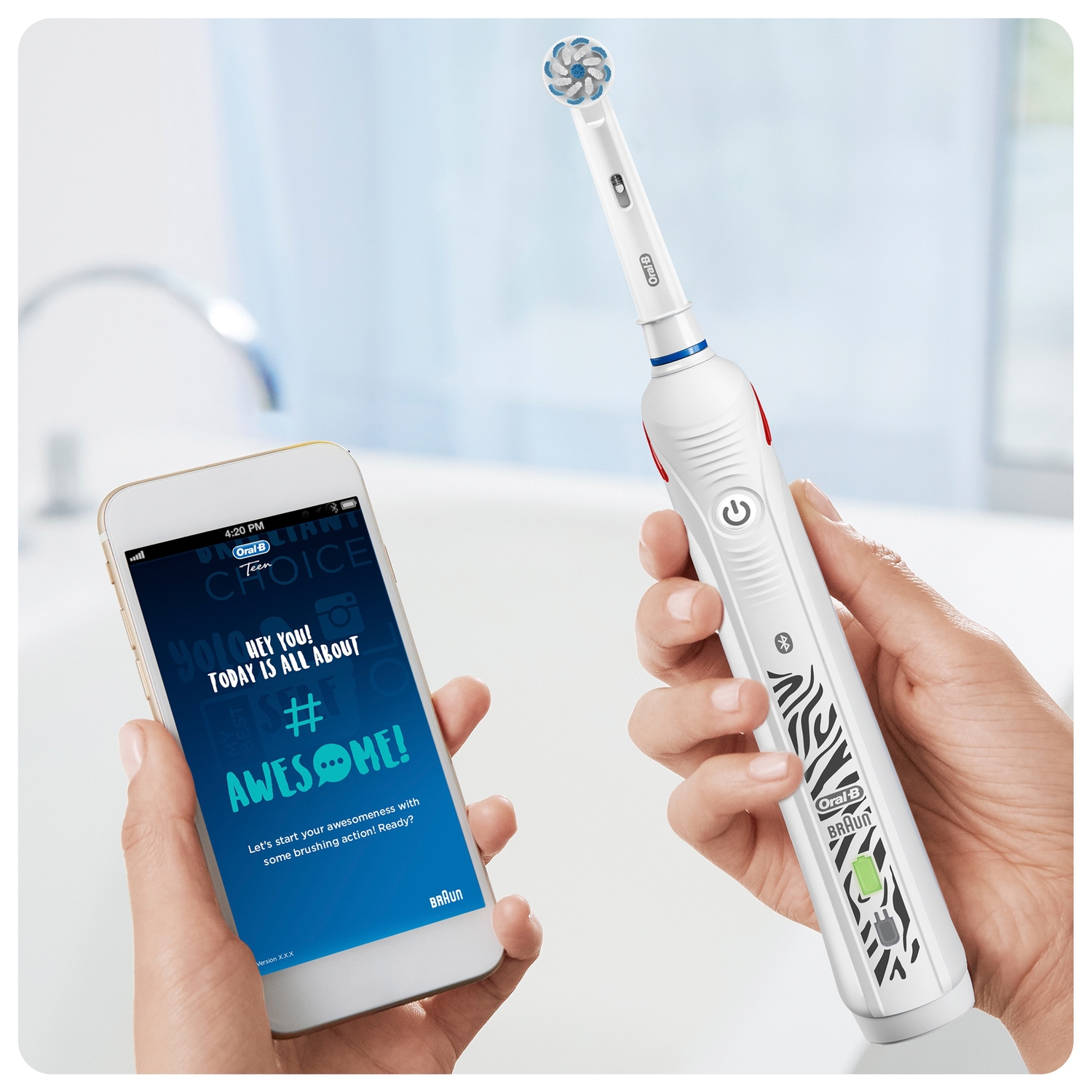 Зубная щетка Oral-B Smart Sensi Ultrathin электрическая Белая 80313297 - фото 7