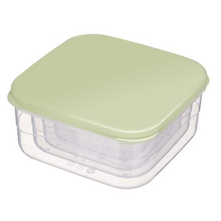 Комплект контейнеров Phibo для продуктов 4 шт. 0.3л + 0.45л + 0.65л + 1л зеленый